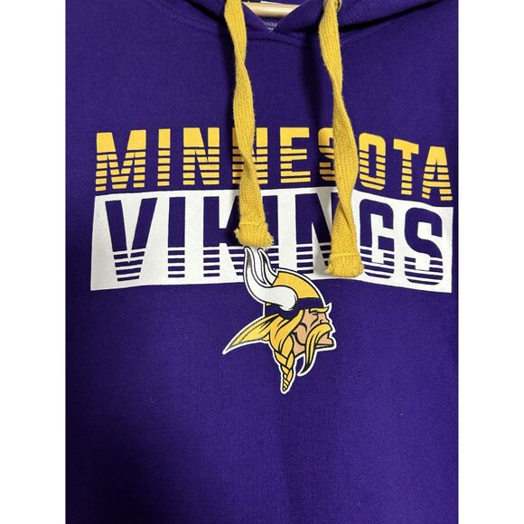 Minnesota Vikings NFL Team Apparel Hoodie Purple & Yellow sz XL - Picture 4 of 11